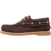 Timberland per uomo. TB0A2QKYEIV1 Scarpe da barca artigianali in pelle scamosciata marrone scuro (44 W), Basso, Stringhe, Casual