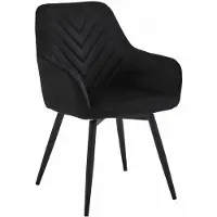 Leobert Sedia - - Velluto Nero/Gambe Nere