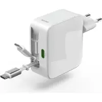 Hama Caricabatterie Da Parete Usb-c Foldable 2x Qc Pd 30w