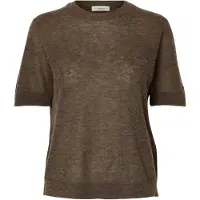 Selected Top A Maglia Donne Marrone XL