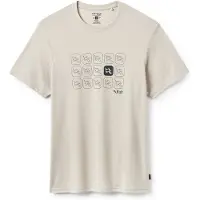Rab Crimp Repeat Tee Maglia funzionale Uomo (L, beige)