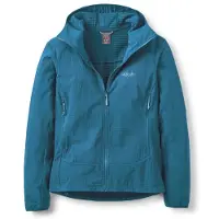 Rab Women's Quantra Pro Hoody Giacca in pile Donna (40, blu)