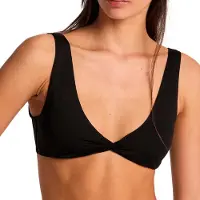 Billabong Women's Sol Searcher Twist Parte superiore bikini Donna (XS, nero)