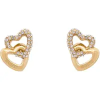 GUESS Heart gold-plated Orecchini with crystals Beloved JUBE06015JWYGT/U