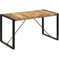 Syfax Tavolo da Pranzo 140x70x75 cm in Legno Massello di Mango