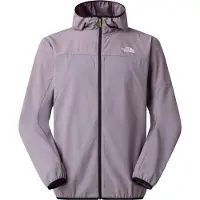 The North Face - Giacca da corsa stretch e traspirante - M Mountain Athletics Ushba Hooded Jacket Transcendent Grey per Uomo in Softshell - Taglia S - Grigio
