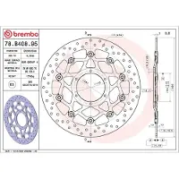Brembo Disco Del Freno Flottante Oro 78b40895