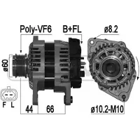 Augustin Group ERA 209388A Alternatore LiMa 100 A 14 V per OPEL Astra J Sports Tourer (P10), ASTRA J Meriva B (S10), Astra J GTC (P10) e ASTRA J berlina