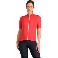 Sportful Women's Classic Jersey Maglietta da ciclismo Donna (S, rosso)