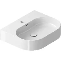 Ravak Lavabo da appoggio Ceramic Slim in Vetroceramica bianca 55 x 40 x 12 cm XJX01155004