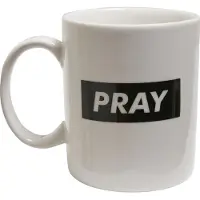 Mister tee Tazza 'Pray' nero / bianco