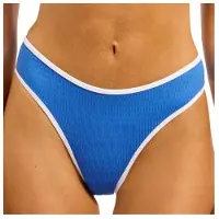 Seafolly Women's Beach Bound High Leg Pant Parte inferiore bikini Donna (40, blu)