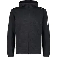 CMP Jacket Fix Hood with Sleeve Pocket Giacca in pile Uomo (56, nero)