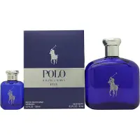 Ralph Lauren Set : Polo Blue, Eau De Toilette, per uomo, 125 ml + Polo Blue, Eau De Toilette, per uomo, 15 ml *Miniatura