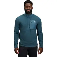Black Diamond Rift Half-Zip Fleece Jacket Pullover in pile Uomo (L, blu)
