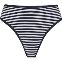 Seafolly Clubhouse High Leg Pant Parte inferiore bikini Donna (40, blu)