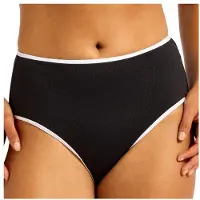 Seafolly Beach Bound High Waisted Pant Parte inferiore bikini Donna (36, blu/nero)