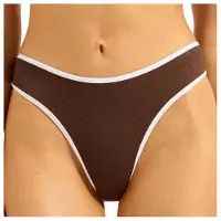 Seafolly Women's Beach Bound High Leg Pant Parte inferiore bikini Donna (44, arancione)