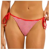 Seafolly Clubhouse Tie Side Rio Pant Parte inferiore bikini Donna (44, fuchsia/rosso)