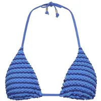 Seafolly Women's Mesh Effect Slide Tri Parte superiore bikini Donna (40, blu)