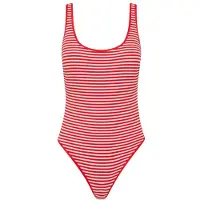 Seafolly Clubhouse Retro One Piece Costume intero Donna (38, fuchsia/rosso)