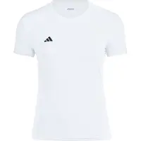 Adidas Women's Adizero Essentials Running Tee Maglia da corsa Donna (L, bianco)