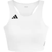 Adidas Women's ADIzero Essentials Running Crop Top Reggiseno sportivo Donna (L, bianco)