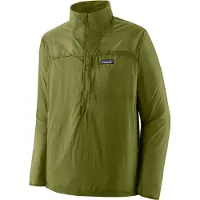 Patagonia - Giacca da trekking ultraleggera - M's Houdini Stash 1/2 Zip P/O Caper Green per Uomo in Nylon - Taglia L - Verde
