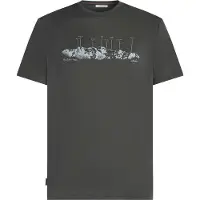 Icebreaker Merino 150 Tech Lite S/S Tee The Peaks Maglia merino Uomo (S, grigio)