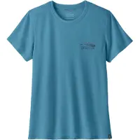Patagonia Women's Cap Cool Trail Shirt Stratapeaks Maglia funzionale Donna (XS, blu)