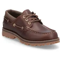 Timberland unisex per bambino. TB0A2A5FEM61 Nautica in Pelle Authentic marrone (35), Basso, Stringhe, Casual, moda per bambini