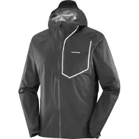 Salomon - Giacca da trail impermeabile e antivento - Bonatti Pro Jkt M Deep Black - Taglia XL - Nero