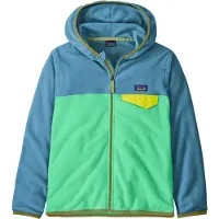 Patagonia Kid's Micro D Snap-T Jacket Giacca in pile Bambini (XXL, verde/blu)