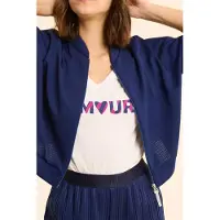 ICODE Indigo Tech Knit Zipped Top Indigo Taglia: XL | Maglie Sportivi Outlet | Donna | Blu