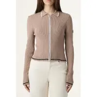 FILA Simonte Slim Full-zip Knit Cardigan Taupe Gray Taglia: S | Cardigan Outlet | Donna | Nero