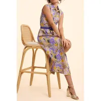 ICODE Mauve Long Shirt-dress With Parrot Print Parma Taglia: 38 | Maxi abiti Outlet | Donna | Bianco
