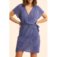 ICODE Navy Patchwork Print Dress Marine Taglia: 36 | Abiti Mini Outlet | Donna | Blu