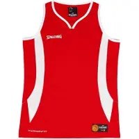 Spalding Top sportivo 'Jam' rosso / bianco