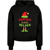 Merchcode Felpa Con Cappuccio Christmas Santa´s Little Helper