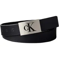 Calvin Klein Ssnl Mono Plaque 35mm Belt Black/pewter Taglia: 105 | Cinture Outlet | Uomo | Nero