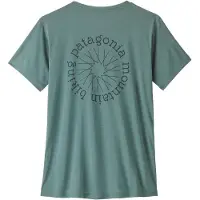 Patagonia Women's Cap Cool Daily Shirt Spoke Stencil Maglia funzionale Donna (XL, turchese)