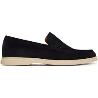BOSS per uomo. 50543083 Mocassini in Pelle Sienne blu navy (42), Basso, Camoscio, Nessuno, Casual