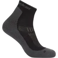 Icebreaker Merino Hike+ Light Mini Calze da trekking Uomo (44,5-46,5, grigio/nero)