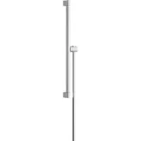 Hansgrohe Unica barre de douche E PURO, 65 cm avec support de pommeau de douche Easy Slide et flexible de douche, 24404000, 24404000