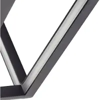 LUCANDE Applique da esterni LED Thorvid, altezza 18 cm, nera