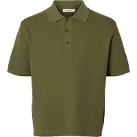 Selected Camicia Polo In Maglia Uomini Verde M