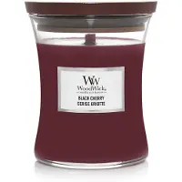 Woodwick Black Cherry 275 g — Candela Profumata in Vaso