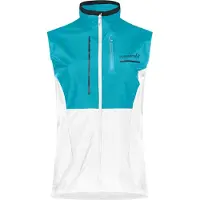 Norrøna - Giacca da trail antivento - Senja Aero90 Vest W Brittany Blue Snow White in Nylon - Taglia M
