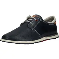 Pikolinos per uomo. M8W-6429 Scarpe in pelle blu navy (43), Basso, 1 a 3 cm, Stringhe, Casual, Classico