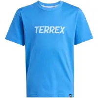Adidas Kid's MT Logo Tee T-shirt Bambini (128, blu)